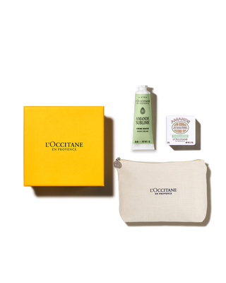 N&eacute;cessaire com Sabonete e Creme de M&atilde;os Amande Sublime